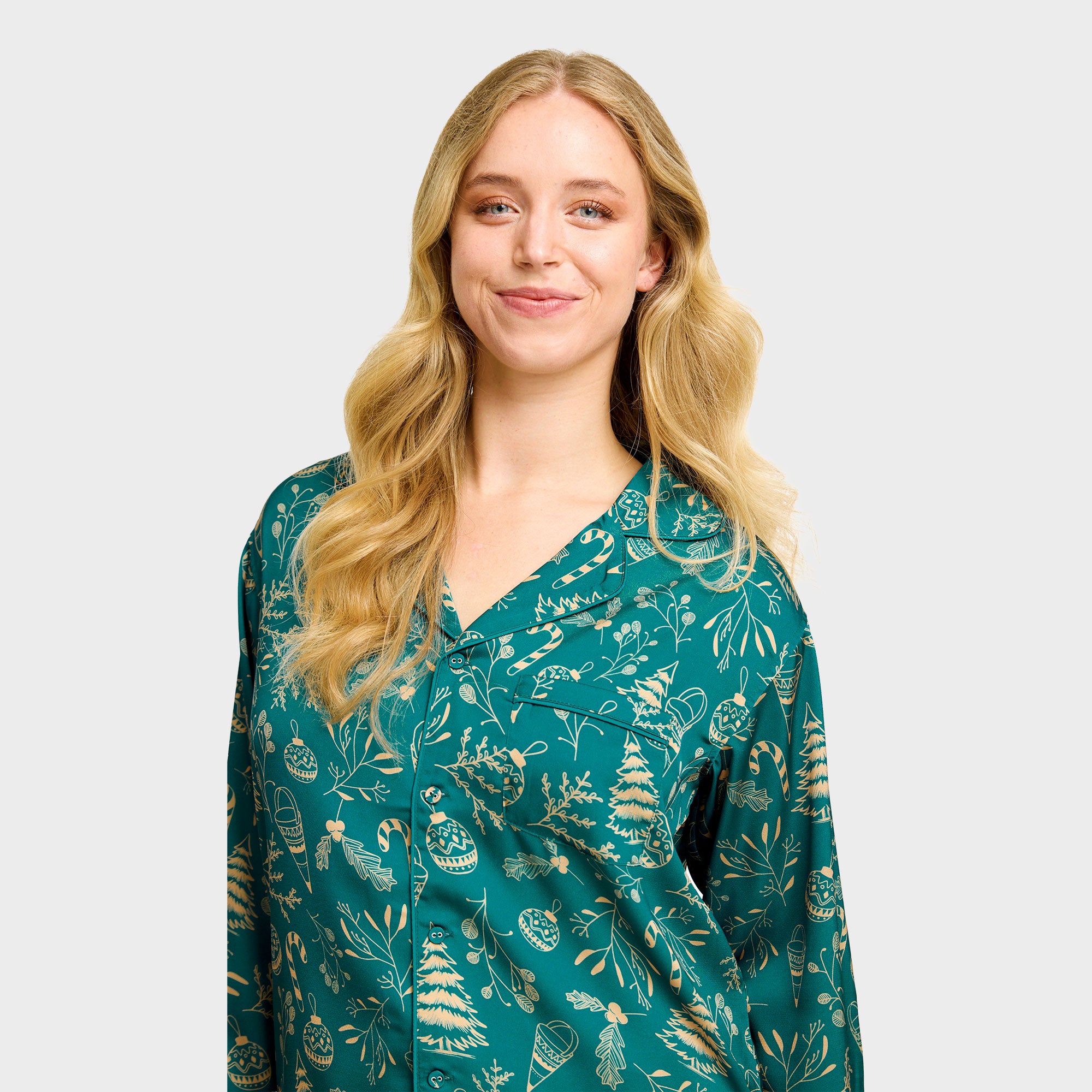 Den begavede satin pyjamas - Dame